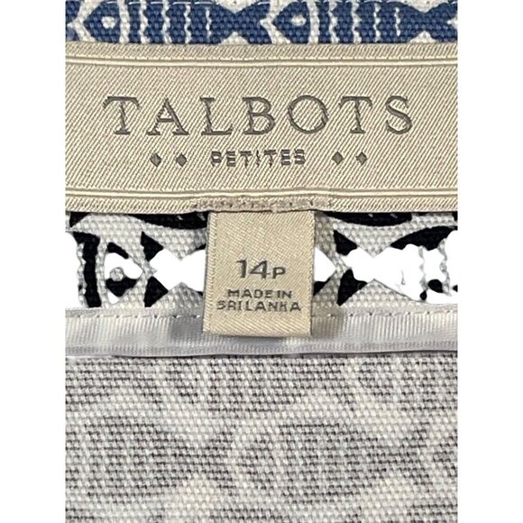 Talbots Petite Striped Fish Print Skirt – Size 14P - Picture 3 of 6